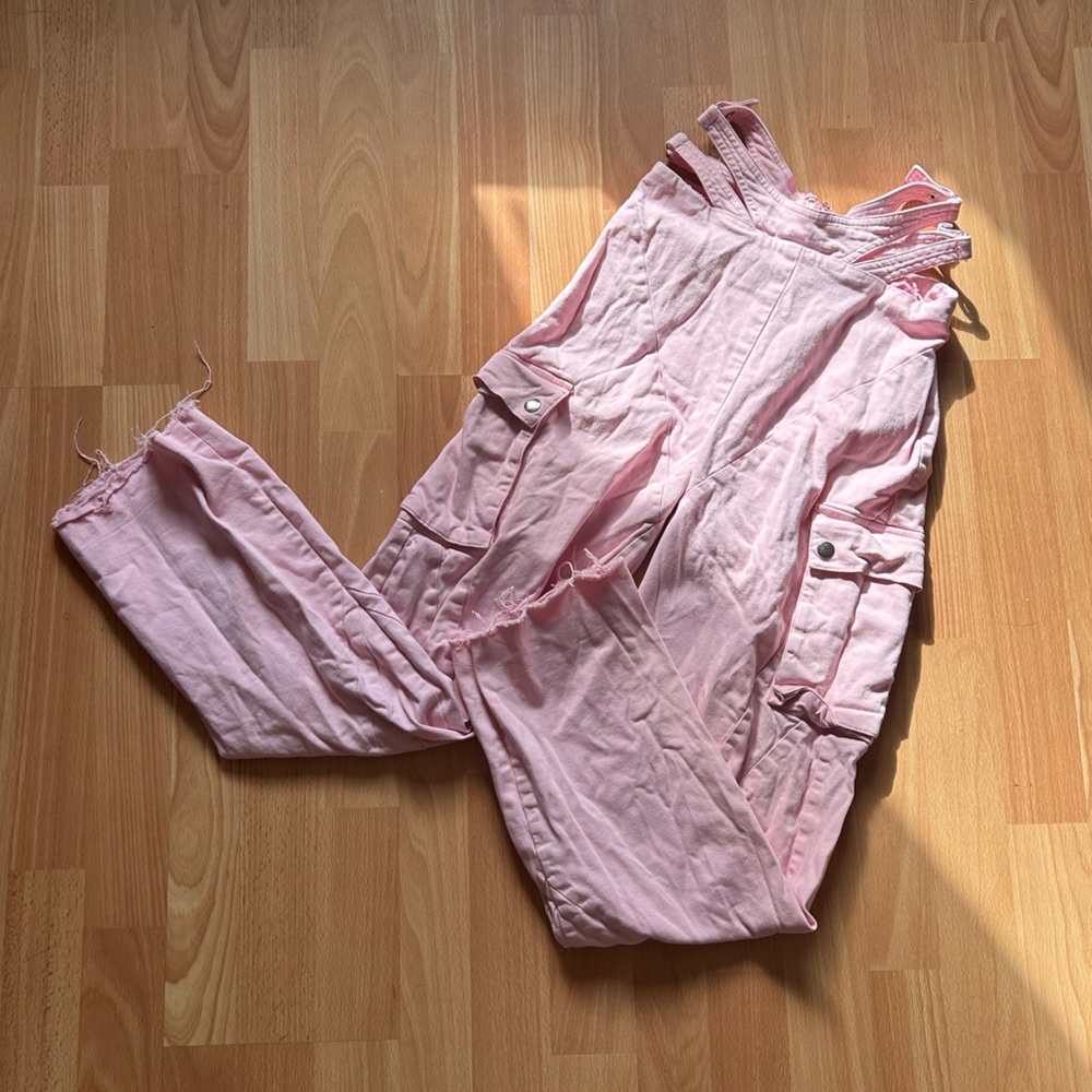 I.AM.GIA Pink Cargo Jumpsuit